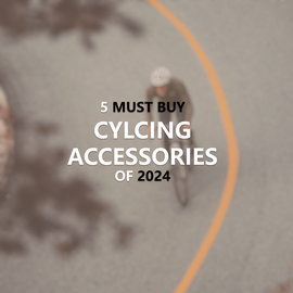 Man Cycling with title "5 Must Buy Cycling Accessories of 2024'