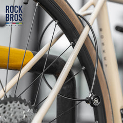 【ROAD TO SKY】ROCKBROS Bicycle Lock Hidden Handle Lock Mini Lock Bike Cable Lock Hidden in Handlebars Helmet Lock Zinc Alloy Lock Cylinder Aluminum Shell 25.6 inches for Roadbike