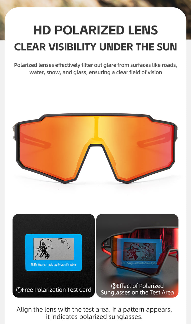 ROCKBROS Cycling Sunglasses Photochromic/Polarised Bicycle Riding Sports Glasses UV400