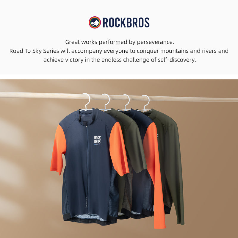 【ROAD TO SKY】by ROCKBROS Men's Short-Sleeve Cycling Jersey in Various Colours
