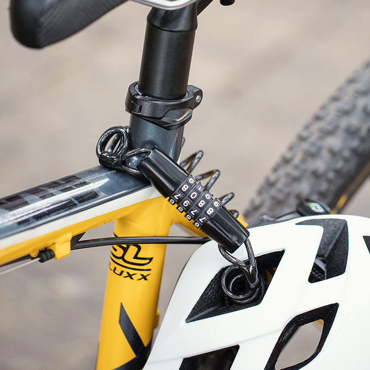 JIN Bicycle Cable Lock Bike Anti-theft Lock Mini 1.5m Bicycle Security Password