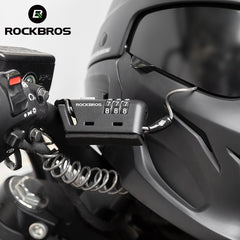 ROCKBROS Bicycle Cable Lock 1.5M Portable Bike Lock Combination Helmet Lock