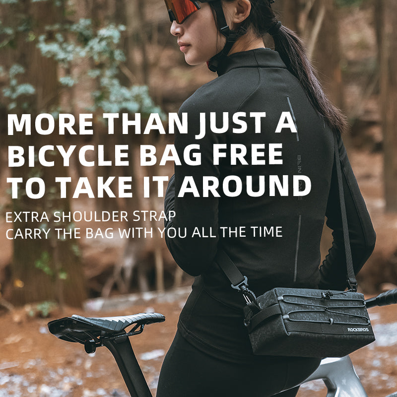 ROCKBROS Cycling Handlebar Bag 2L Portable Shoulder Bag Bike Bicycle Frame Bag