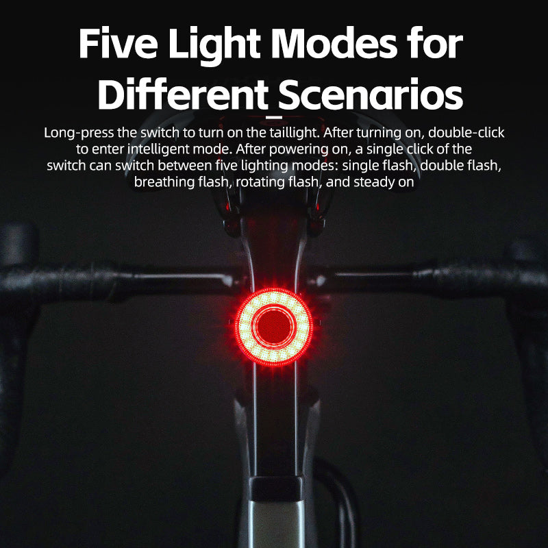 ROCKBROS 1000 Lumen Front Bike Light V9M-1000 + Smart Bike Brake & Tail Light 24520007001