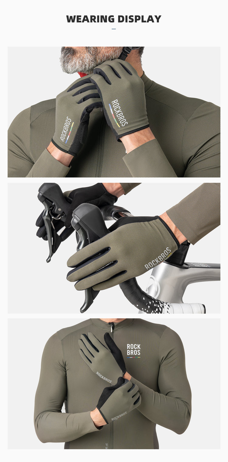 【ROAD TO SKY】by ROCKBROS Deluxe Cycling Gloves in Various Colours