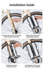 ROCKBROS Bicycle Front Fork Rack & Cargo Bag MTB Bike Front Carrier Rack
