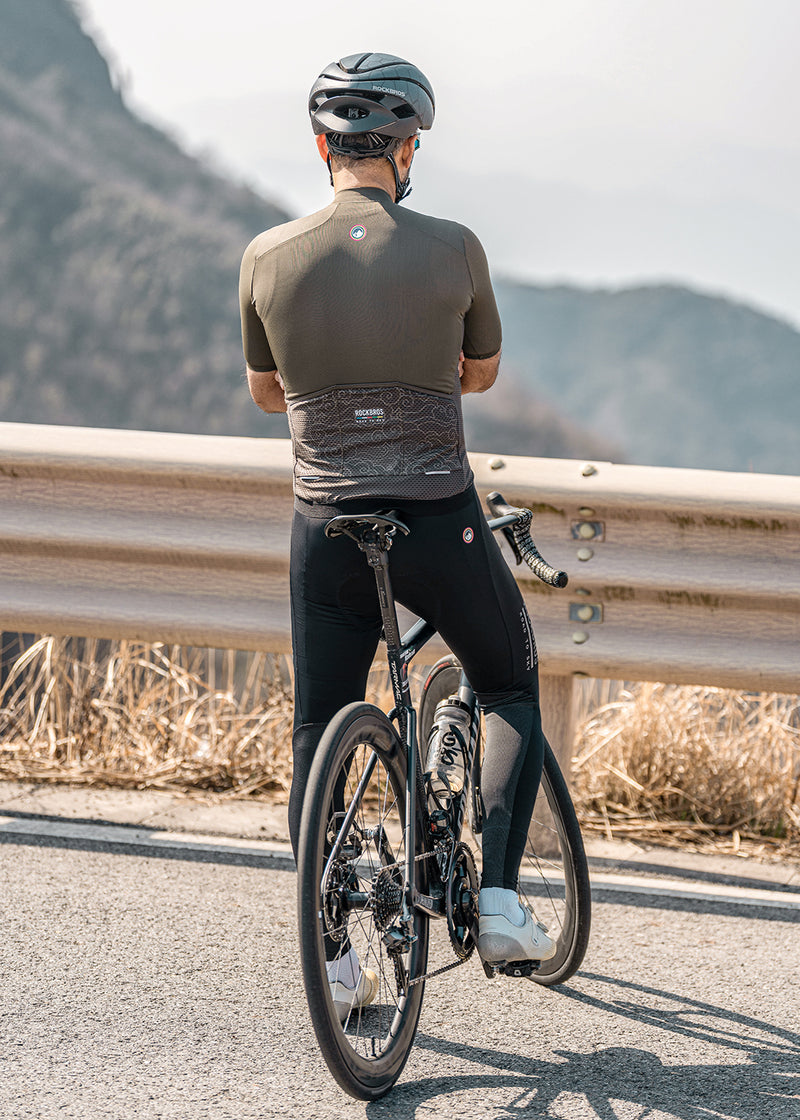 【ROAD TO SKY】by ROCKBROS Men's Cycling Tights in Black