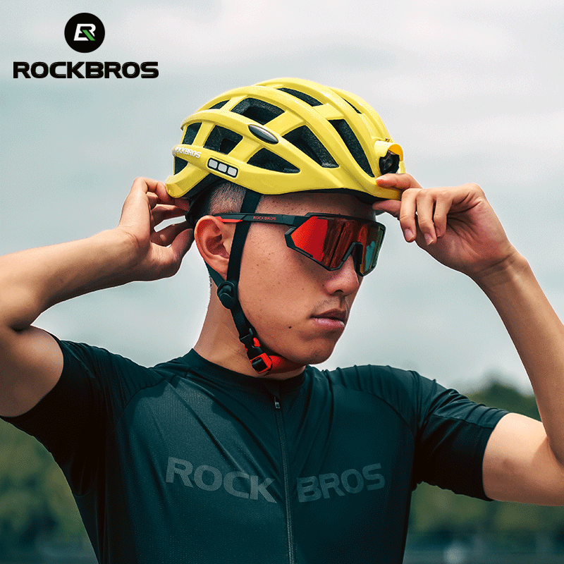 RockBros MTB Road Bike Helmet Light Outdoor Night Cycling Ultralight E ROCKBROS