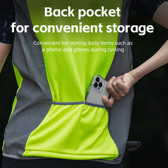 Rockbros Cycling Jacket Unisex Reflective Vest Breathable Night Running Vest Cycling Safety Warning
