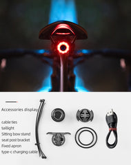 ROCKBROS 1000 Lumen Front Bike Light V9M-1000 + Smart Bike Brake & Tail Light Q3
