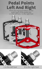 ROCKBROS Ultra Lightweight Bike Pedals in Various Colours (Pair)