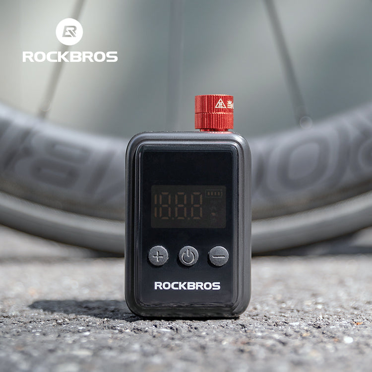 ROCKBROS Portable Electric Bicycle Bike Tire Ball Pump 150PSI LED Digital Gauge