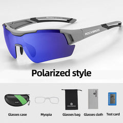 Rockbros- Polarised Sunglasses for Men Cycling Sunglasses UV Protection