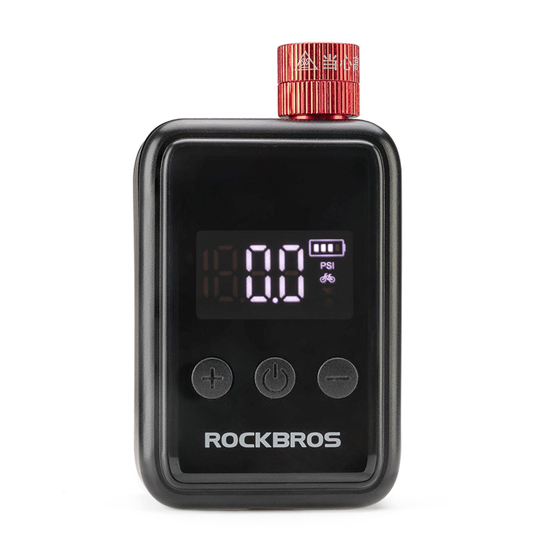 ROCKBROS Portable Electric Bicycle Bike Tire Ball Pump 150PSI LED Digital Gauge