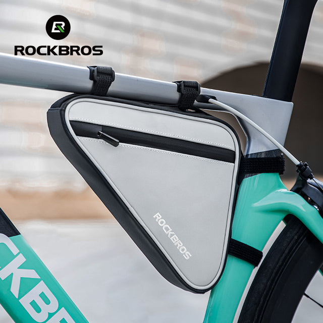 ROCKBROS Reflective Bike Frame Cycling Triangle Bag 0.9L