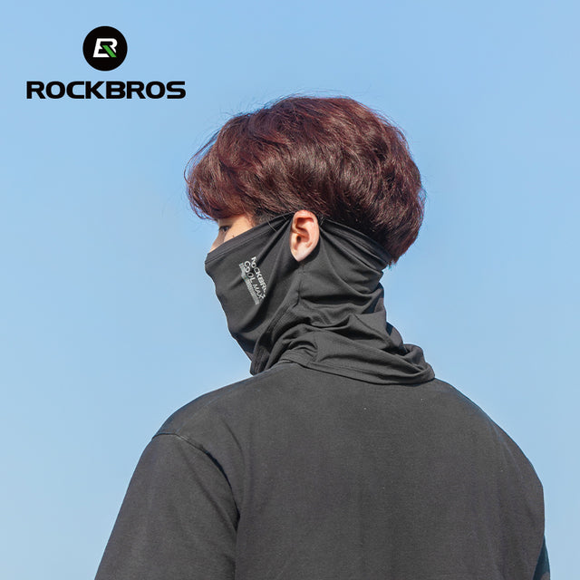 ROCKBROS Cycling Mask COOLMAX Fabric Summer Sun UV Protection Full Face Mask Balaclava Breathable Quick-drying Hiking Windproof Motorcycle Scarf