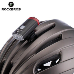 RockBros Helmet Front Handlebar Light Cycling Bike Light USB Rechargeable