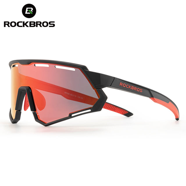 ROCKBROS Bicycle Cycling Sunglasses Polarized Photochromic 2 Lens Interchangeable