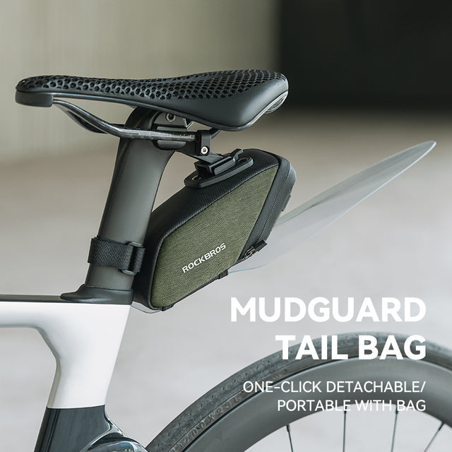 ROCKBROS Bicycle Bike Cycling Tail Bag With Mudguard Quick Release Saddle Bag