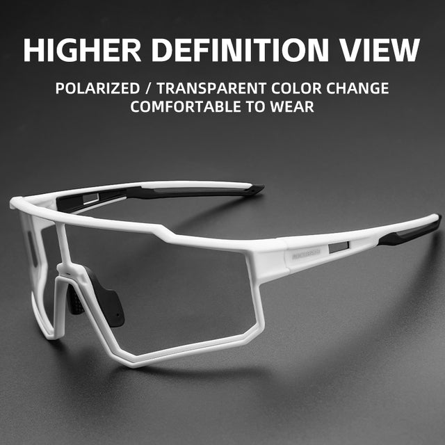 ROCKBROS Cycling Sunglasses Photochromic/Polarised Bicycle Riding Sports Glasses UV400