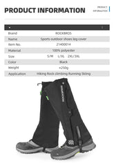 ROCKBROS Leg Warmer Breathable Reflective Outdoor Cycling Sports Boot Cover