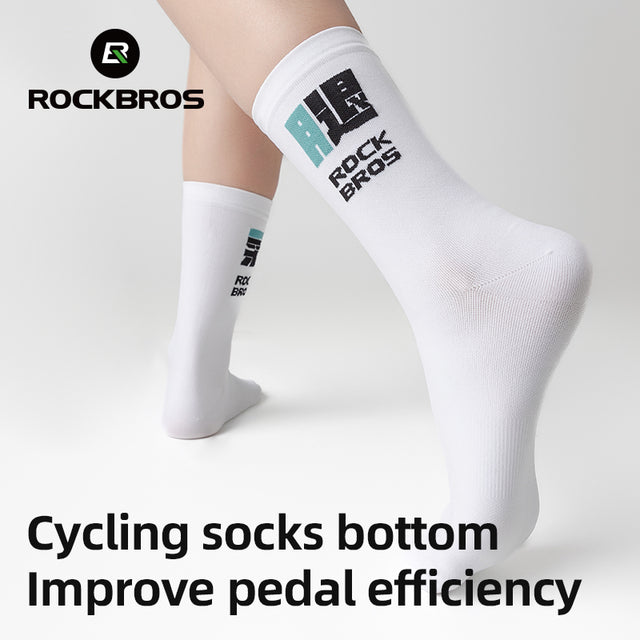 ROCKBROS Cycling Socks High Elastic Breathable Men Women Running Biking Football Basketball Outdoor Professional Sports Racing Socks