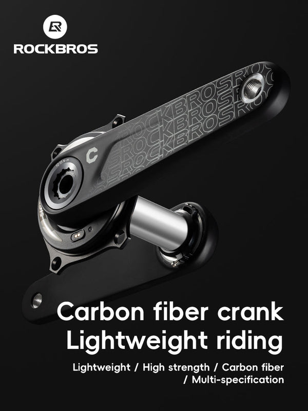 ROCKBROS Carbon Fiber Bike Crankset - ROCKBROS