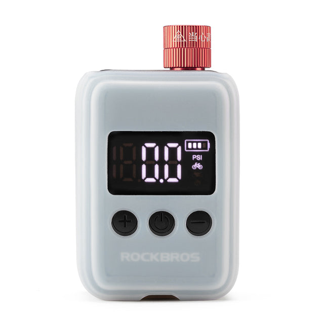 ROCKBROS Portable Electric Bicycle Bike Tire Ball Pump 150PSI LED Digital Gauge