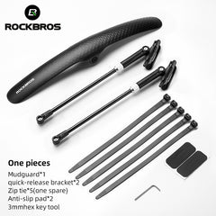 ROCKBROS Road Bike Front Or Rear Fender Quick Release Cycling Bicycle Mudguard Adjustable
