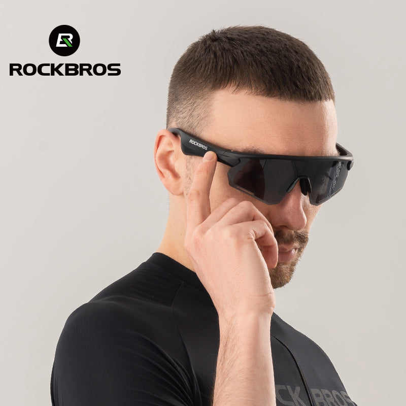 ROCKBROS Bluetooth Polarized Sunglasses Music Speaker Cycling Glasses Outdoor Sport