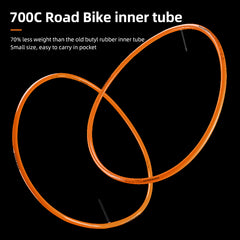 ROCKBROS Bike Inner Tube Road Bicycle Tubes Presta Valve Compatible with 700 x 18/23/25/28/30/32Tire