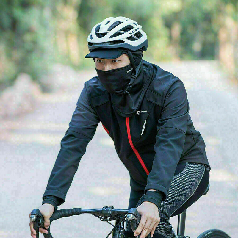 RockBros Bicycle Motorcycle Mask Thunderstorm Hood Halfcap Winter Cap Black