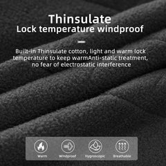 ROCKBROS Warm Knee Pads Winter Leg Covers Fleece Thermal Windproof Reflective