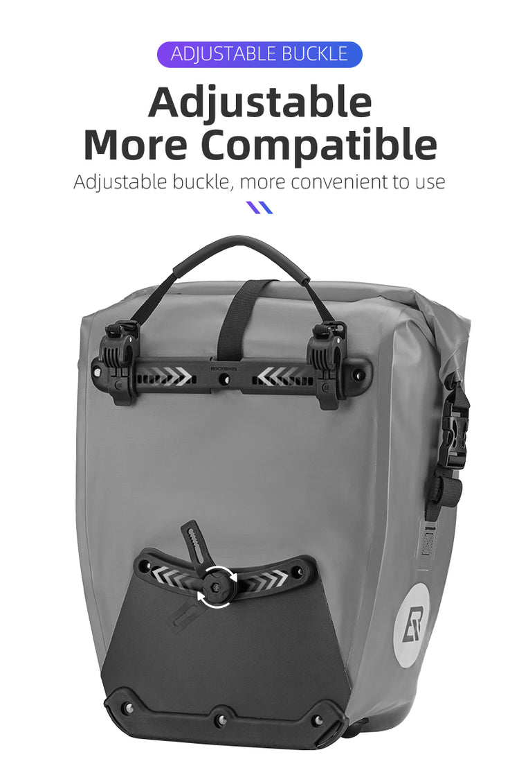 ROCKBROS Deluxe Large Capacity Bicycle Saddlebag in Various Colours