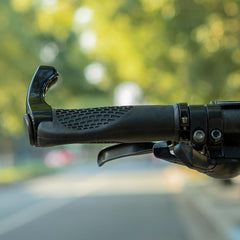 ROCKBROS Bike Grips Single Lock-on Bicycle Handle Bar Ergonomics Non-Slip Mountain Bike Handlebar Comfortable & Shock Absorption Rubber Grips for BMX, MTB, Beach Cruiser, Scooter