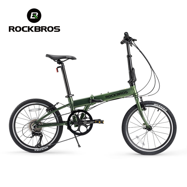 ROCKBROS MBS 20 Inch Folding Bike Aluminum Alloy 8 Speed 11-32T Cassette V Brake