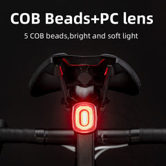 ROCKBROS 1000 Lumen Front Bike Light V9M-1000 + ROCKBROS Smart Bike Brake & Tail Light Q4