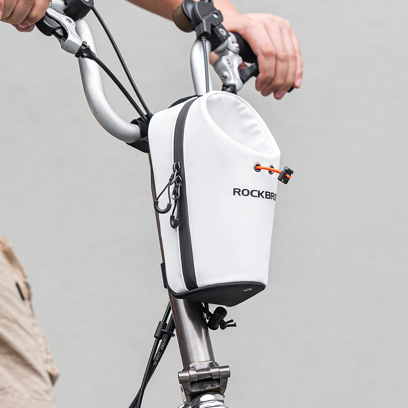ROCKBROS Bicycle Handlebar Bag 1.5L Water Bottle Bag Folding Bike Front Bag