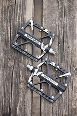 Rockbros-Large Size Mountain Bicycle Aluminium Alloy Pedals-BLACK