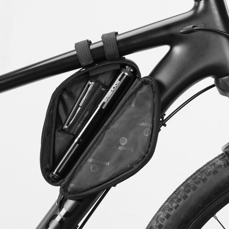 ROCKBROS Bicycle Frame Bag 0.7L Triangle Bag Cycling Bicycle MTB Bag Reflective