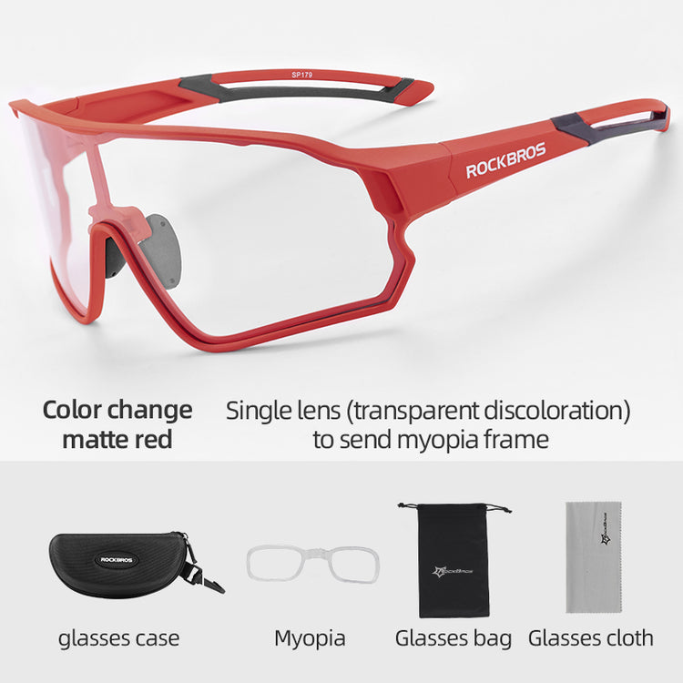 Rockbros Photochromic Full Frame Cycling Sunglasses
