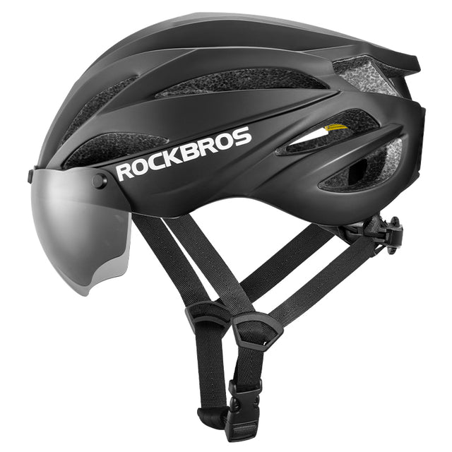 ROCKBROS Cycling Safety Helmet With Removable Goggles