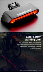 ROCKBROS Bicycle Rear Light with Saddle Fitting & Remote Control LKWD-R1