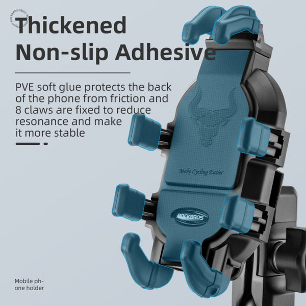 ​ROCKBROS 360° Adjustable Bike Phone Mount – Secure & Versatile Cycling Companion 