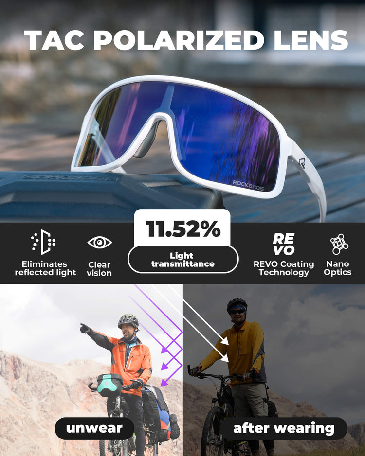 ROCKBROS Cycling Sunglasses Photochromic/Polarized Sports Glasses UV400