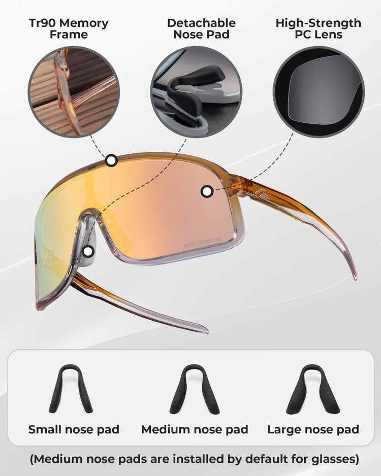 ROCKBROS Cycling Sunglasses Photochromic/Polarized Sports Glasses UV400