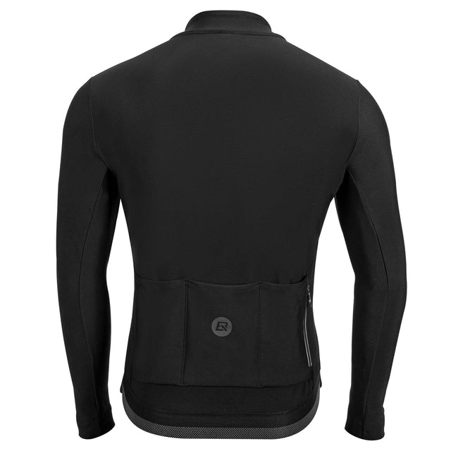 ROCKBROS Long Sleeve Cycling Jersey for Autumn/Winter with Full Zipper and Rear Pockets