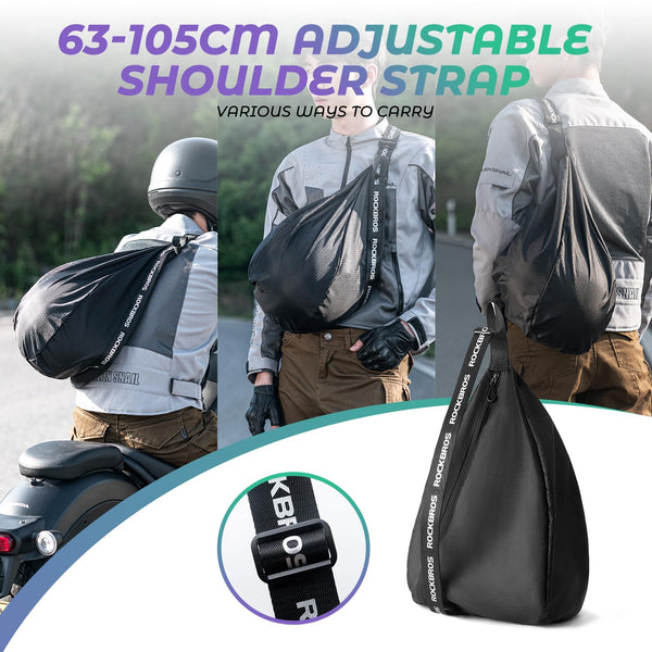 ROCKBROS Helmet Bag for Motorcycles & Bicycles Waterproof Backpack 6-7L