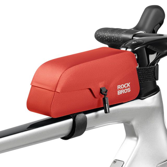 ROCKBROS Magnetic Waterproof Bike Top Tube Frame Bag designed for secure storage and easy access, keeping your essentials safe from the elements during rides.