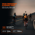 ROCKBROS R0 Smart Brake-Sensing Waterproof Tail Handle Plug Light with Auto Sync, designed for enhanced safety and visibility during cycling.